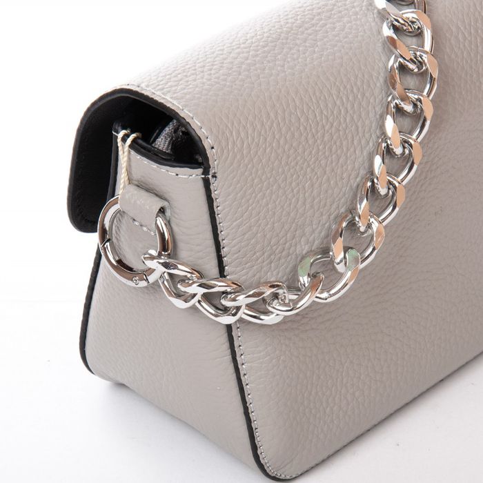 Женская кожаная сумка классическая ALEX RAI 99111 white-grey купить недорого в Ты Купи