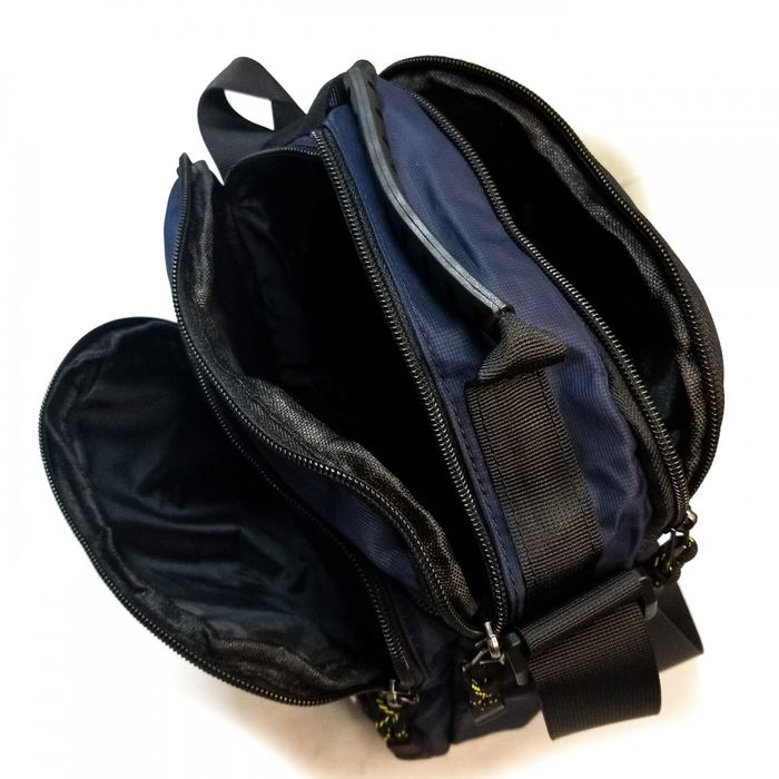 Мужская сумка через плечо Lanpad 15053 blue купить недорого в Ты Купи