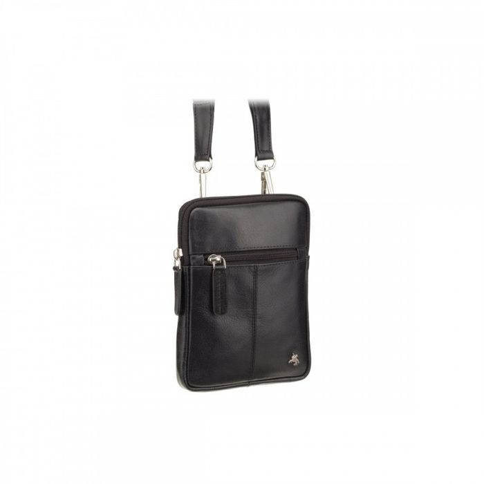 Мужская кожаная сумка Visconti S10 Remi (Black) купить недорого в Ты Купи