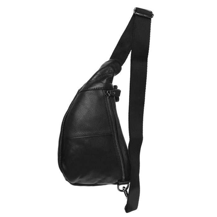 Mужской кожаный рюкзак через плечо Keizer K18807-black купить недорого в Ты Купи