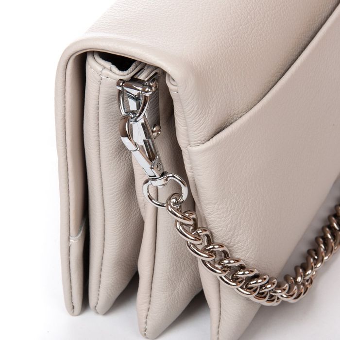 Женская кожаная сумка классическая ALEX RAI 2039-9 white-grey купить недорого в Ты Купи
