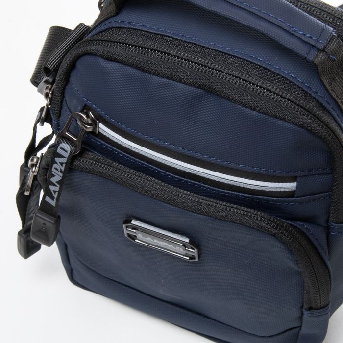 Мужская сумка через плечо Lanpad 85001 blue купить недорого в Ты Купи