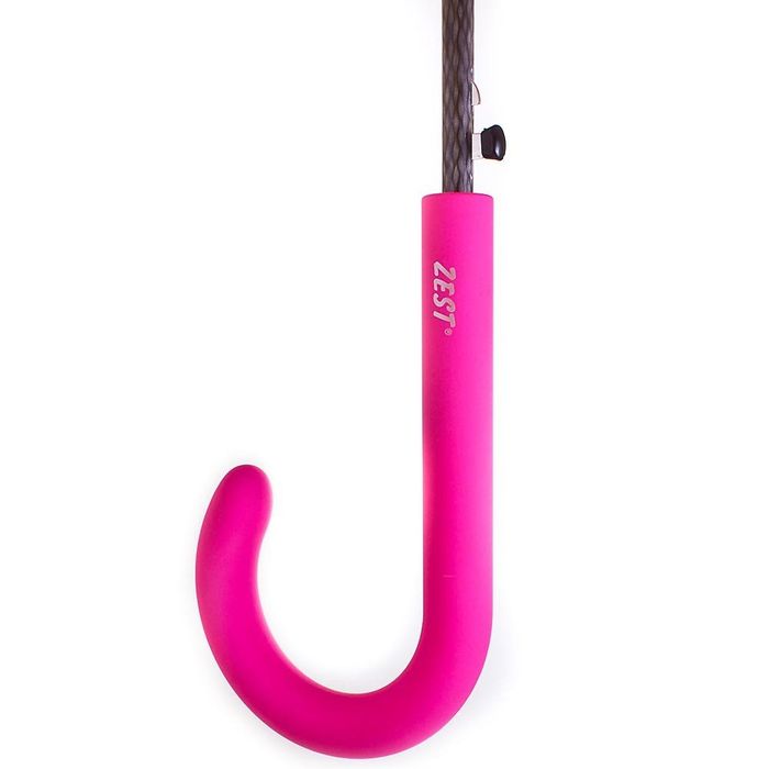 Парасолька-тростина жіноча напівавтомат ZEST рожевий з поліестеру купити недорого в Ти Купи