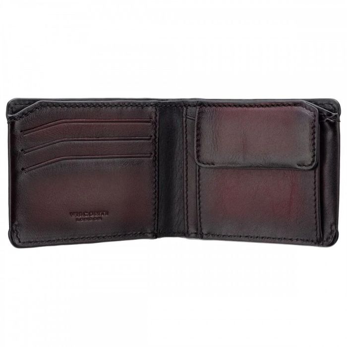 Чоловічий шкіряний гаманець Visconti MT92 Zanotti (бордовий Burnish) купити недорого в Ти Купи