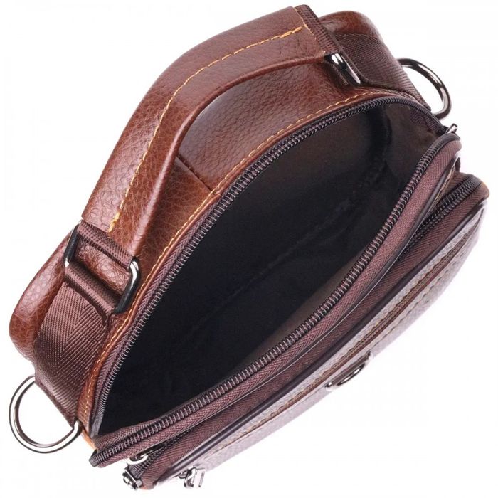 Мужская кожаная сумка через плечо Vintage 21279 купить недорого в Ты Купи