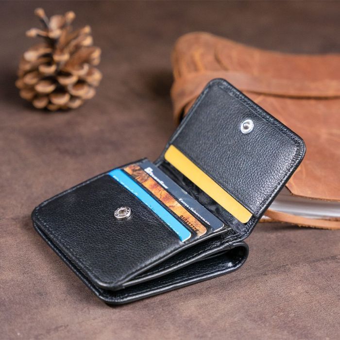 Жіночий шкіряний гаманець ST Leather 19232 Чорний купити недорого в Ти Купи
