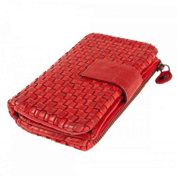 Шкіряний жіночий гаманець Ashwood D83 RED (Червоний) купити недорого в Ти Купи