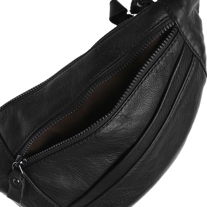 Чоловічий шкіряний рюкзак через плече Keizer K18807-black купити недорого в Ти Купи