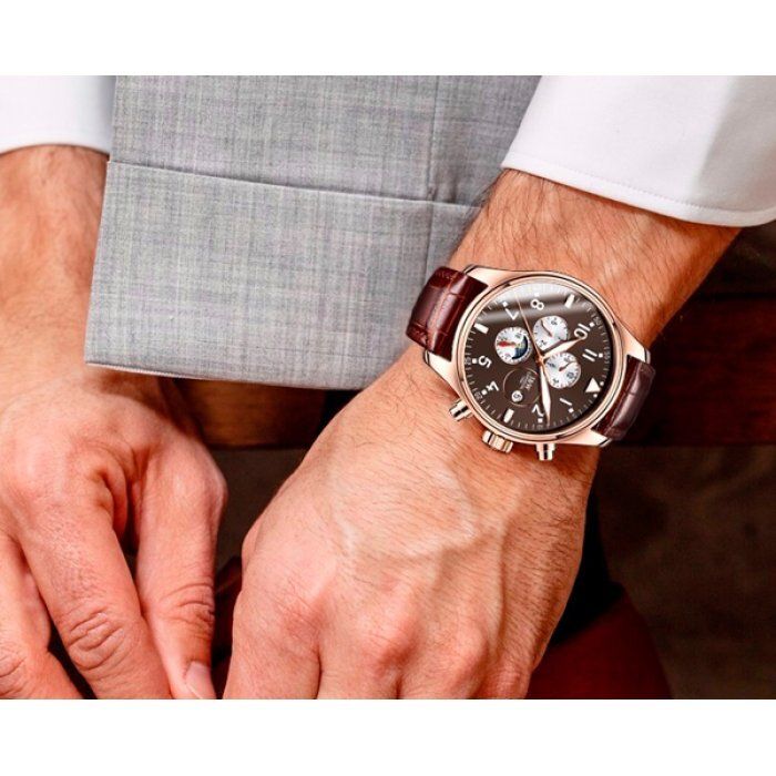 Чоловічі механічний наручний годинник Carnival Grand (8701) купити недорого в Ти Купи