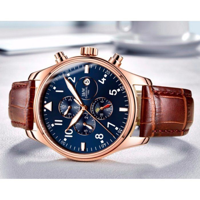 Мужские механические наручные часы Carnival Grand (8701) купить недорого в Ты Купи