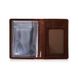 Обкладинка-органайзер для документів зі шкіри HiArt Mehendi Art AD-01-C19-1436-T005 Коньячний