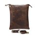 Мужская кожаная тёмно-коричневая сумка Vintage 14061