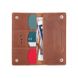 Кожаный рыжий бумажник Hi Art WP-05 Mehendi Art Рыжий