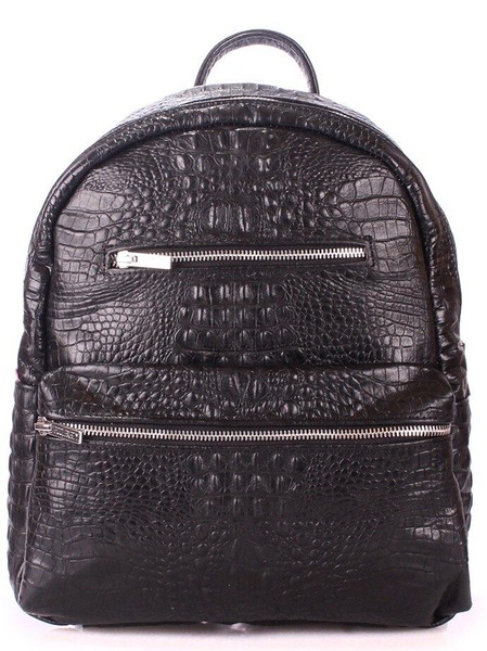 Шкіряний рюкзак жіночий POOLPARTY Mini чорний купити недорого в Ти Купи