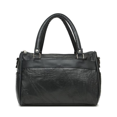 Женская кожаная сумка Borsa Leather K1HB1506334-R1-black купить недорого в Ты Купи