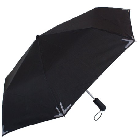Мужской автоматический зонт с фонариком и светоотражающими вставками FARE FARE5471-black купить недорого в Ты Купи