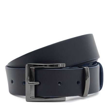 Чоловічий шкіряний ремінь Borsa Leather 115vfx88-navy купити недорого в Ти Купи