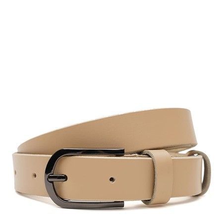 Женский кожаный ремень Borsa Leather V1FX36-beige купить недорого в Ты Купи