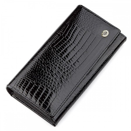 Жіночий шкіряний гаманець ST Leather 18390 (S2001A) Чорний купити недорого в Ти Купи
