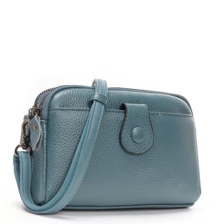 Женский молодежный кожаный клатч ALEX RAI 88085 blue купить недорого в Ты Купи