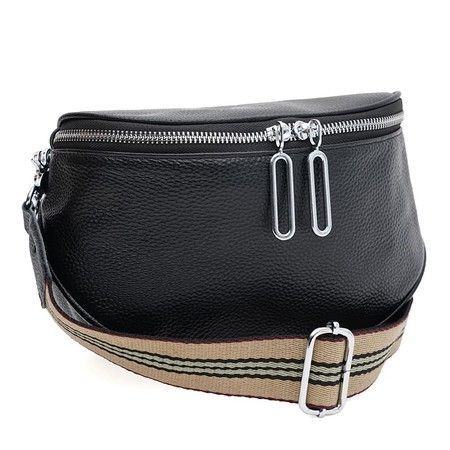 Сумка жіноча Borsa Leather K12228bl-black купити недорого в Ти Купи