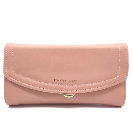 Жіночий рожевий гаманець з екошкіри FM-0213f купити недорого в Ти Купи