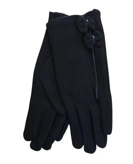 Жіночі розтяжні рукавички Чорні 8722S1 s купити недорого в Ти Купи