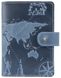 Обкладинка для паспорта зі шкіри Hi Art «7 wonders of the world» PB-02/1 Shabby Lagoon Блакитний купити недорого в Ти Купи