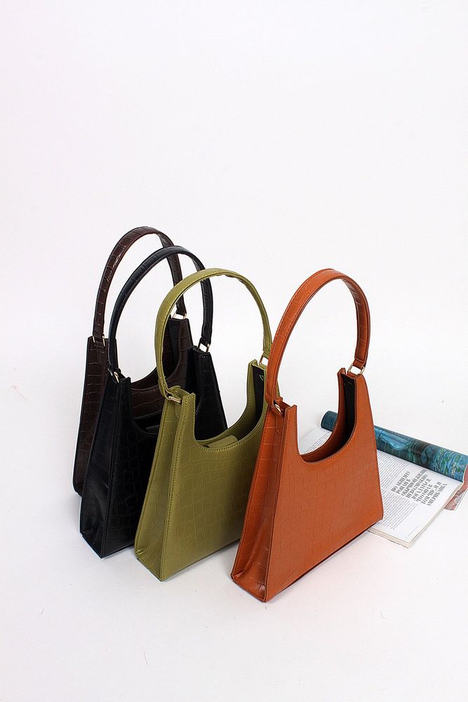 Женская модная зеленая сумка из экокожи FAMO Муза 8102 купить недорого в Ты Купи