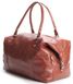Дорожная кожаная рыжая сумка SHVIGEL 00882