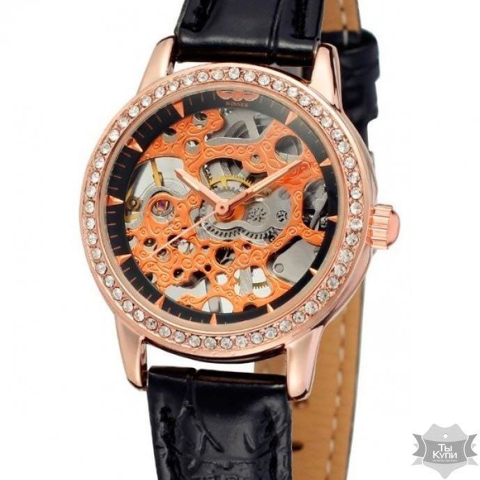 Жіночий годинник скелетон Winner Secret (1355) купити недорого в Ти Купи