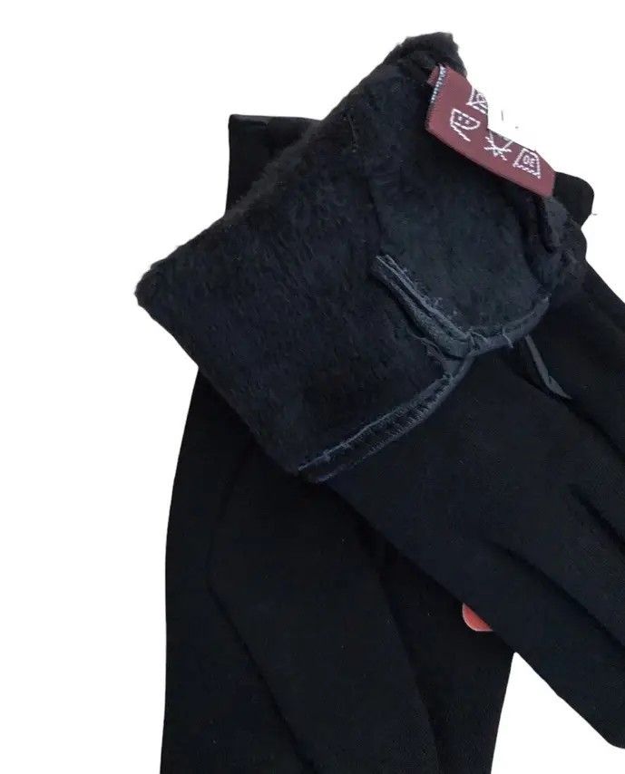 Жіночі розтяжні рукавички Чорні 8722S1 s купити недорого в Ти Купи