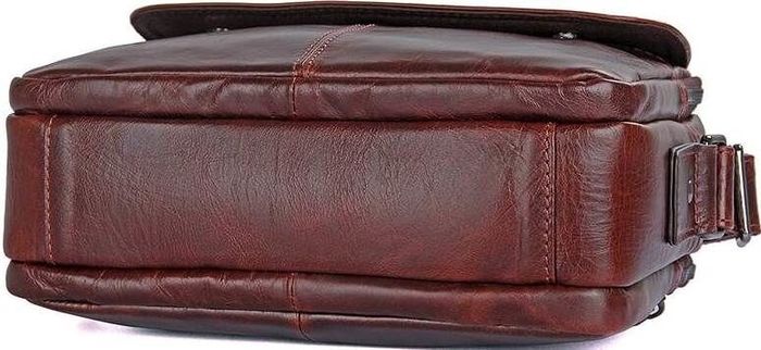 Чоловіча шкіряна сумка Vintage 14558 Темно-коричневий купити недорого в Ти Купи