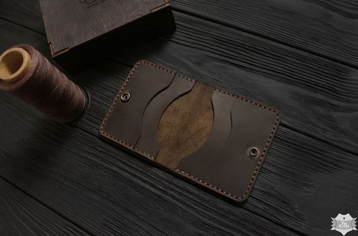 Чоловічий шкіряний гаманець ручної роботи VOILE vl-mw3-brn купити недорого в Ти Купи