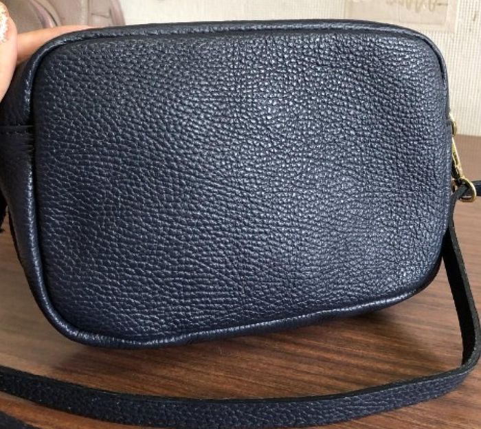 Женская маленькая темно-синяя сумочка с карманом на молнии Firenze Italy F-IT-9822GR купить недорого в Ты Купи