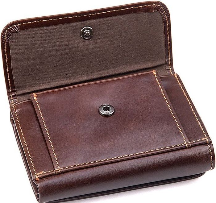 Чоловічий шкіряний гаманець Vintage 14595 Коричневий купити недорого в Ти Купи