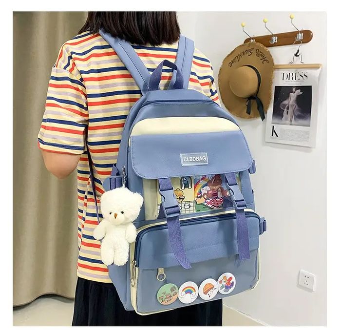 Молодежный набор 4 в 1 рюкзак, сумка, клатч и косметичка SG9435-1 купить недорого в Ты Купи
