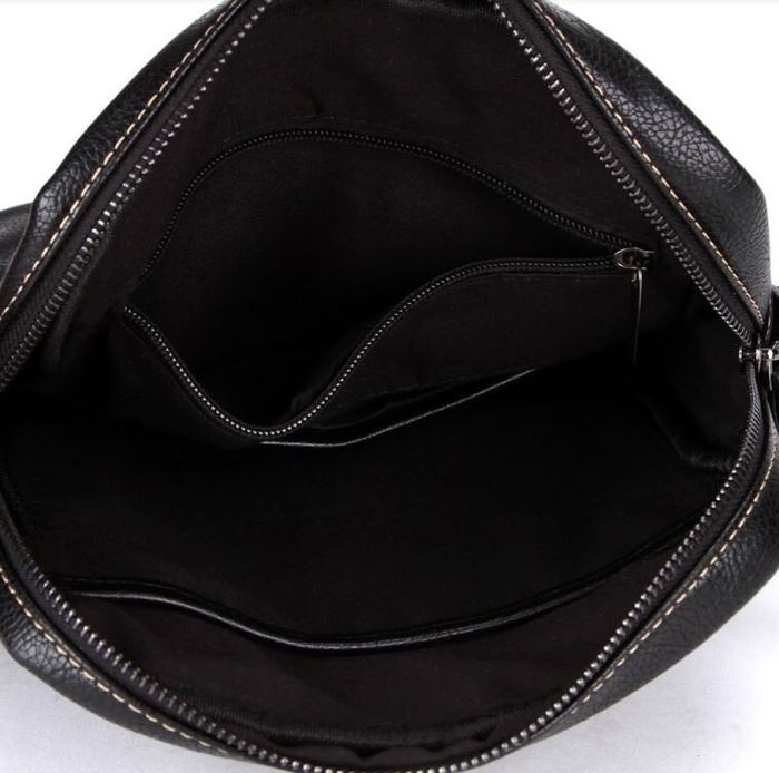 Мужская черная сумка через плечо Polo 8820 купить недорого в Ты Купи