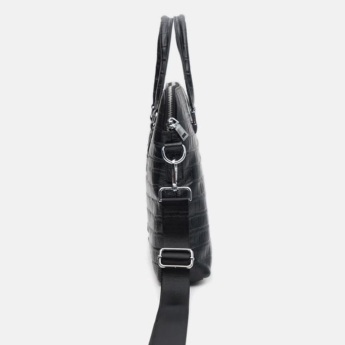 Мужская кожаная сумка Keizer k17241bl-black купить недорого в Ты Купи