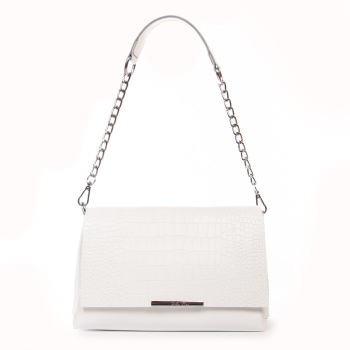 Женская кожаная сумка классическая ALEX RAI 9717 white купить недорого в Ты Купи