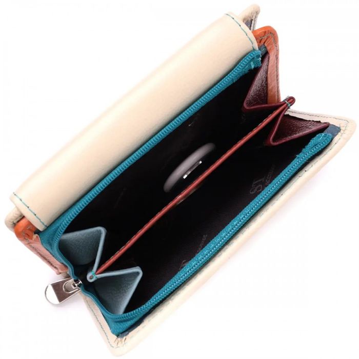 Женский комбинированный кожаный кошелек ST Leather 22500 купить недорого в Ты Купи