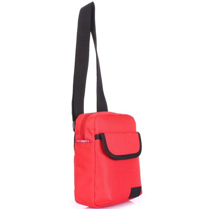 Мужская красная сумка из полиэстера POOLPARTY купить недорого в Ты Купи