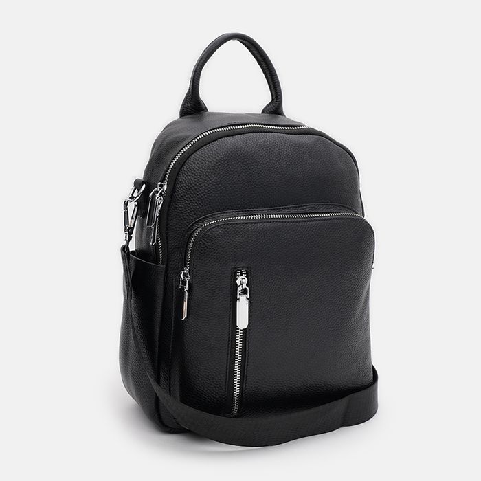 Женский кожаный рюкзак Keizer K108125bl-black купить недорого в Ты Купи