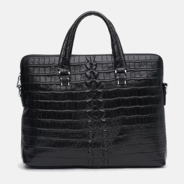 Чоловіча шкіряна сумка Keizer k17241bl-black купити недорого в Ти Купи
