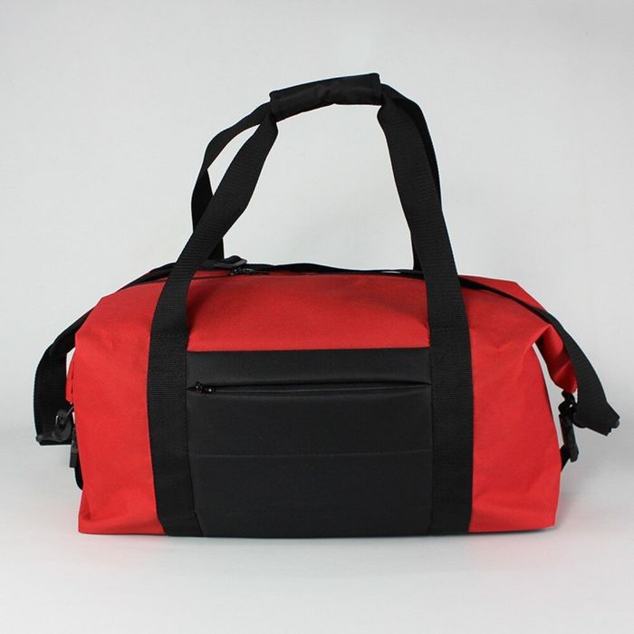 Спортивна сумка чорна з червоним MAD EASY SPIRIT купити недорого в Ти Купи