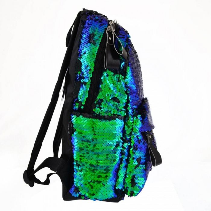 Молодежный рюкзак с пайетками YES 13 л GS-01 «Green chameleon» (557678) купить недорого в Ты Купи