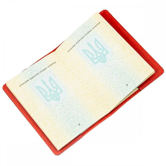 Обкладинка для паспорта зі шкіри Shvigel 13959 Червоний купити недорого в Ти Купи