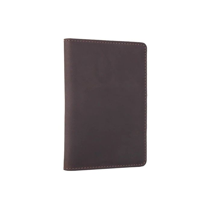 Обкладинка для паспорта зі шкіри Hi Art PB-03S Shabby Gavana Brown Темно-коричневий купити недорого в Ти Купи