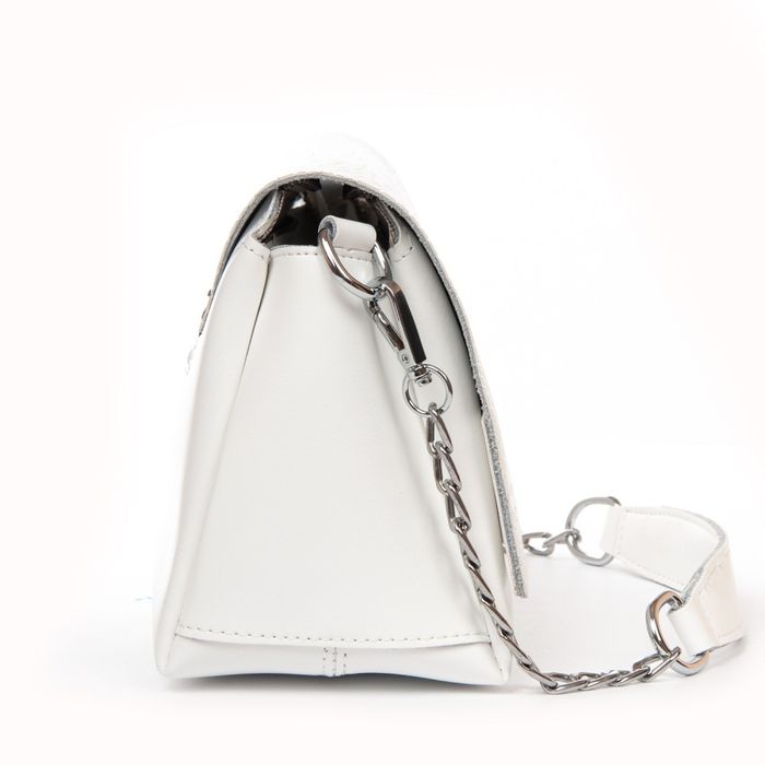 Жіноча шкіряна сумка класична ALEX RAI 9717 white купити недорого в Ти Купи
