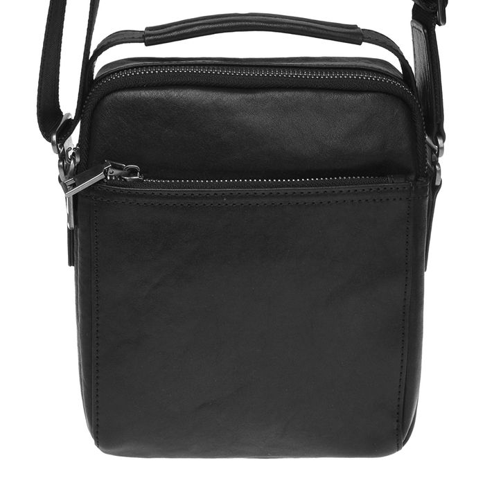Чоловіча шкіряна сумка Ricco Grande K16458a-black купити недорого в Ти Купи